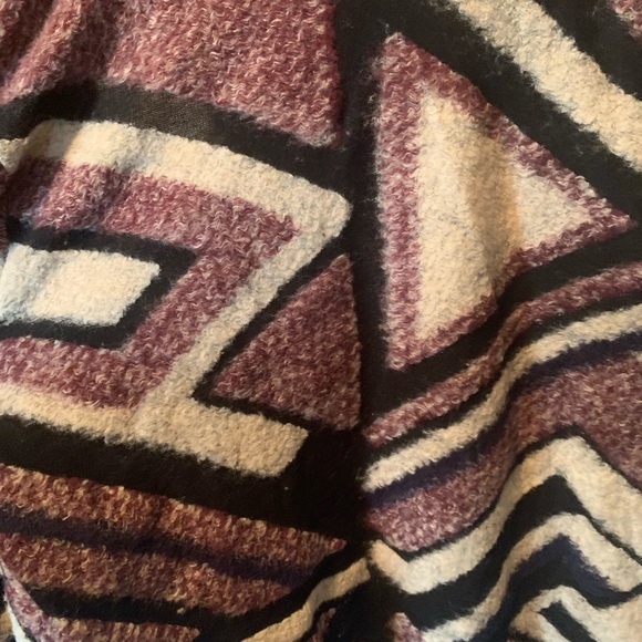 Lucky Brand Aztec Intarsia Sweater Cardigan size M - Picture 6 of 7